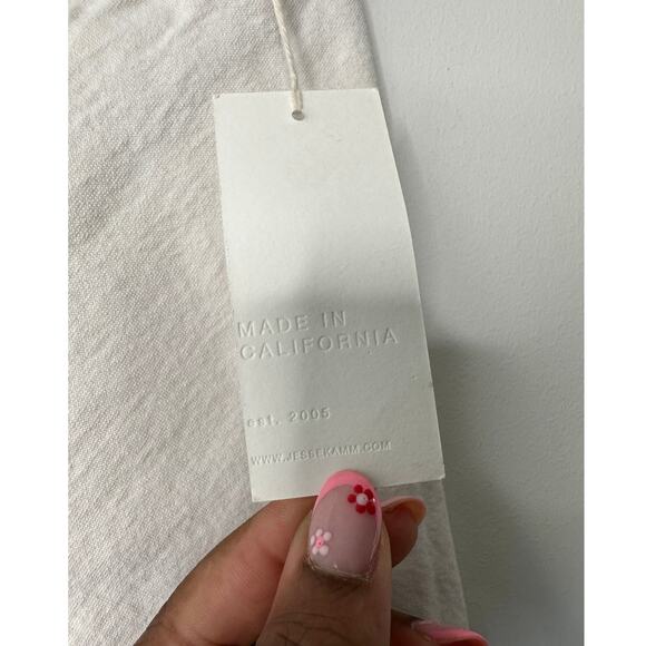 New with Tags Jesse Kamm Salt White High Rise Ranger Straight Leg Pant Size 4 - Picture 4 of 16